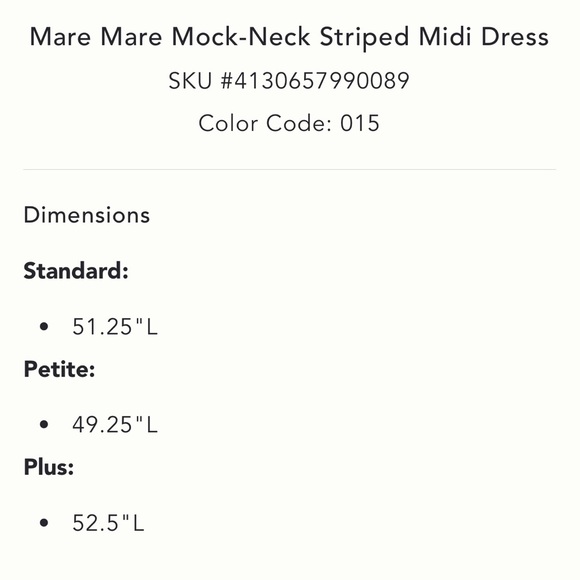 Anthropologie Mare Mare Mock Neck Midi Dress, Size M - Picture 7 of 7